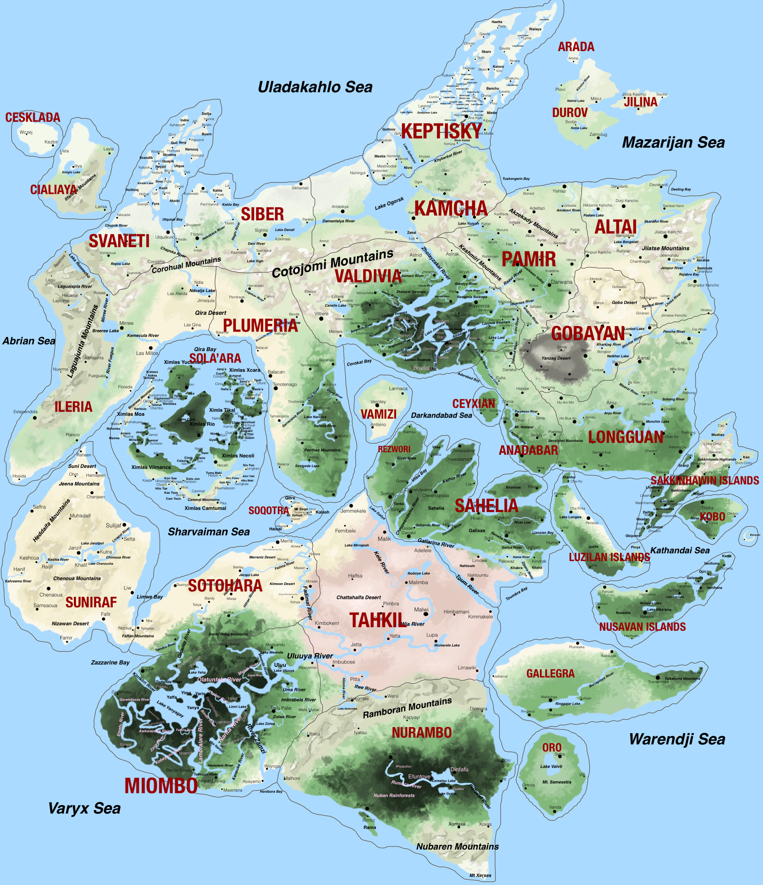 Map of Isterra
